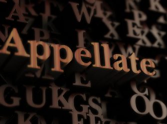 Appellate - Wooden 3D rendered letters/message.  Can be used for an online banner ad or a print postcard.